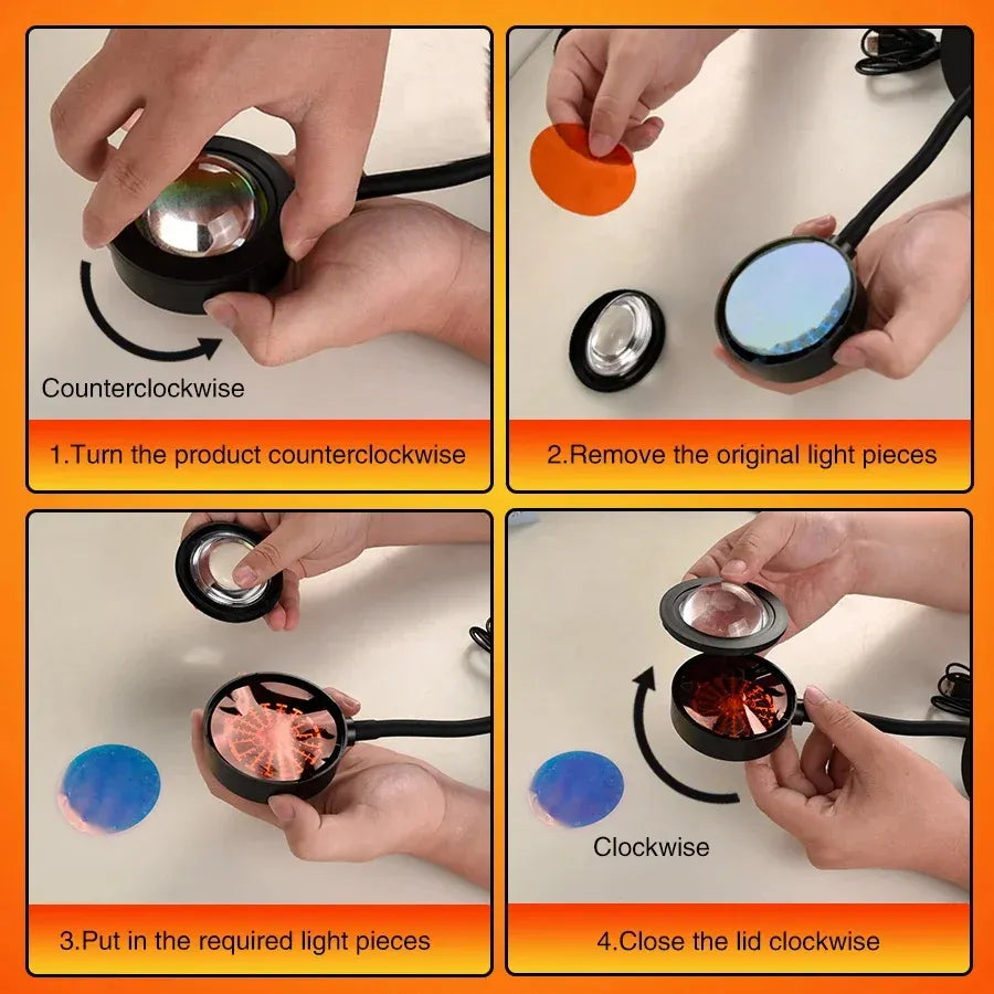 Sunset Glow Projector Lamp